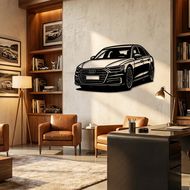 Audi A8 – Araba Metal Duvar Dekoru