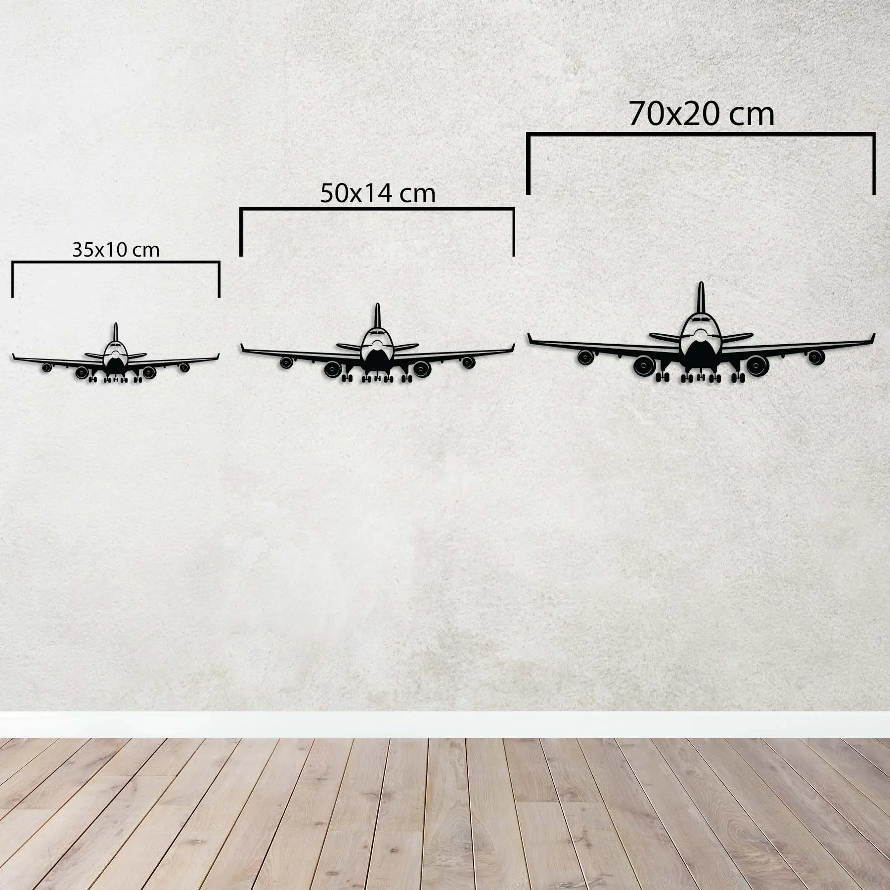 Boeing 747 – Uçak Metal Duvar Dekoru Laser Artique