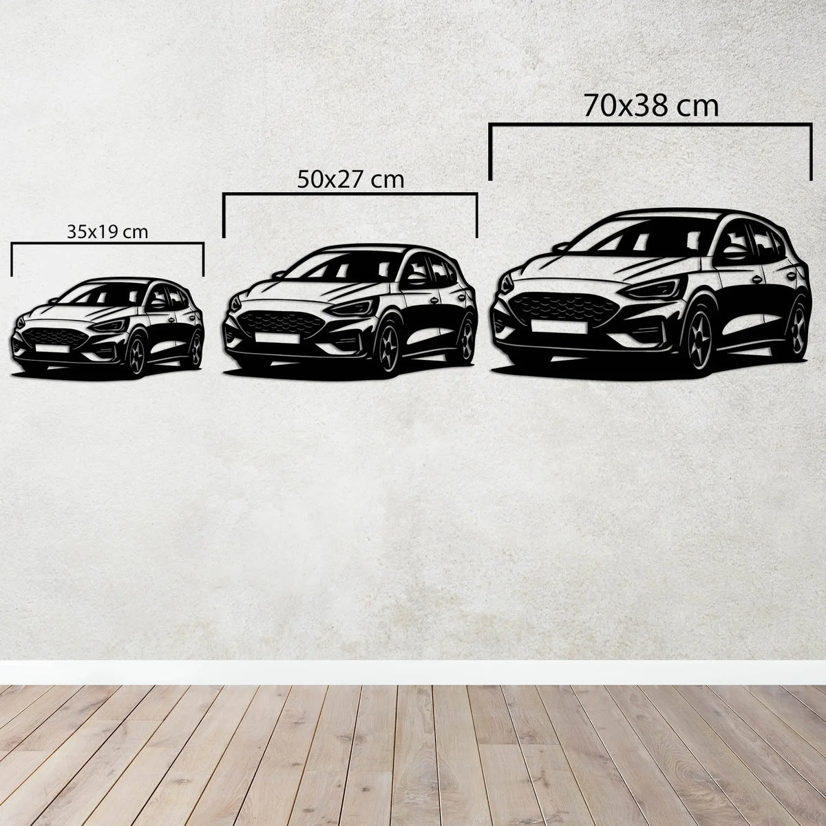 Ford Focus ST – Araba Metal Duvar Dekoru Laser Artique