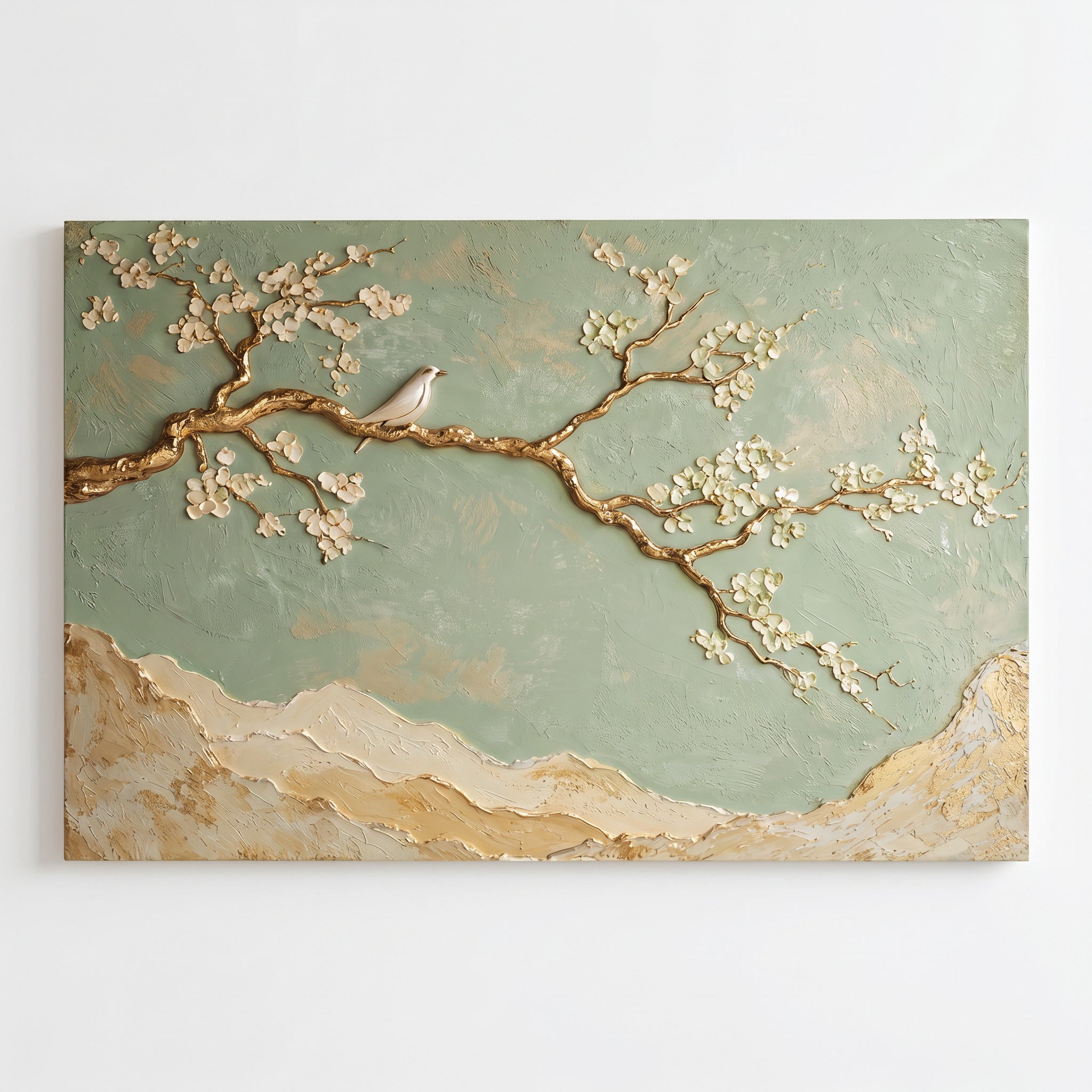 Golden Sakura | Gold Sakura Yağlı Boya Tablo