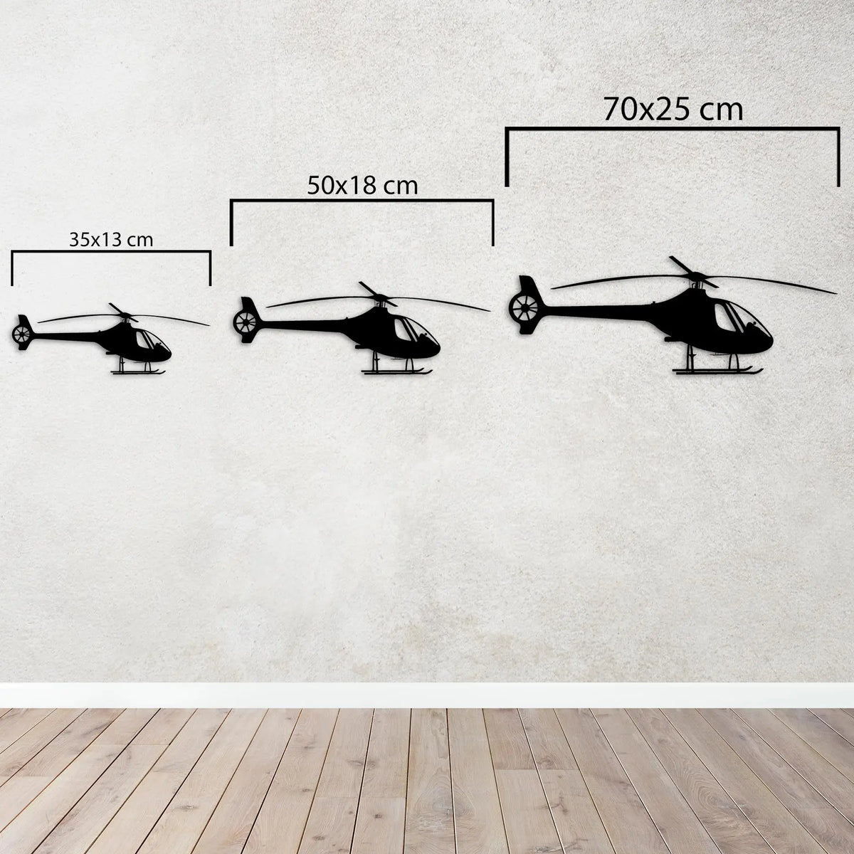 Cabri G2 – Helikopter Metal Duvar Dekoru Laser Artique