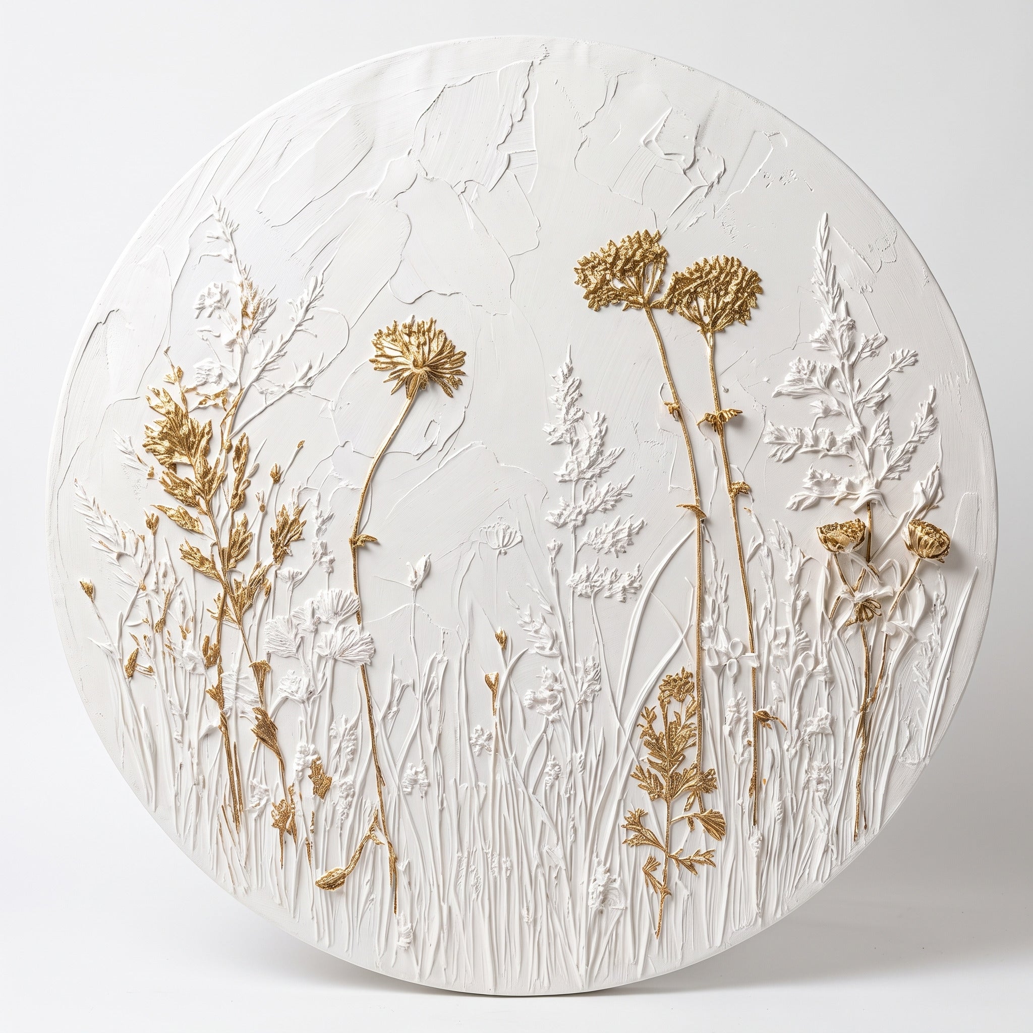 Ivory Meadow | Gold Dokulu Yağlı Boya Tablo