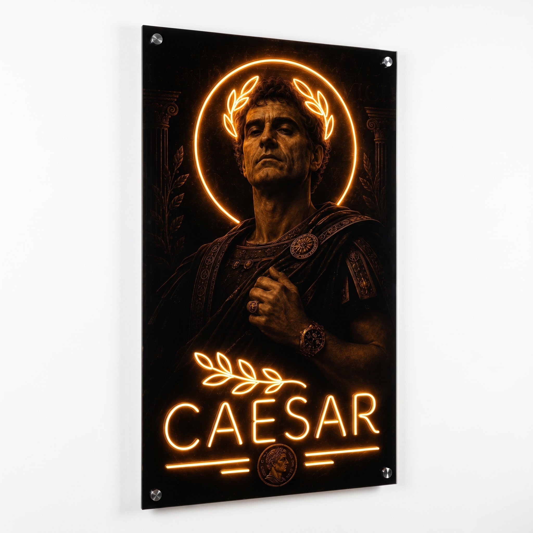 Julius Caesar – Roma Lideri Neon LED Tablo