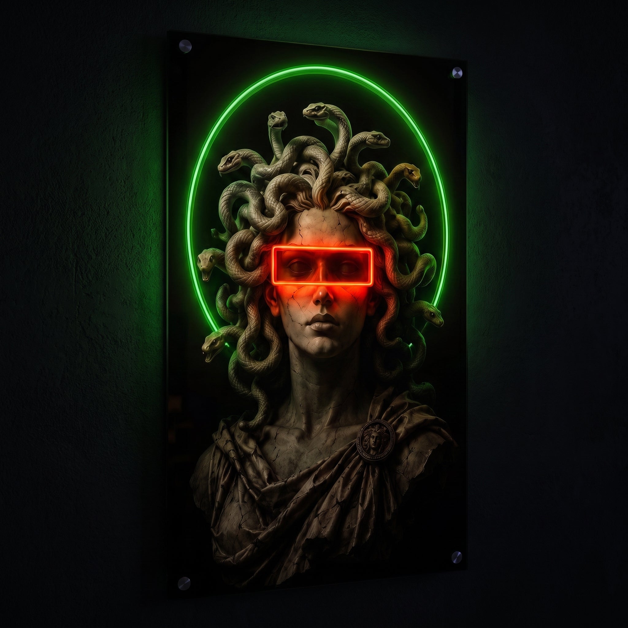 Medusa Red Vision – Neon LED Tablo