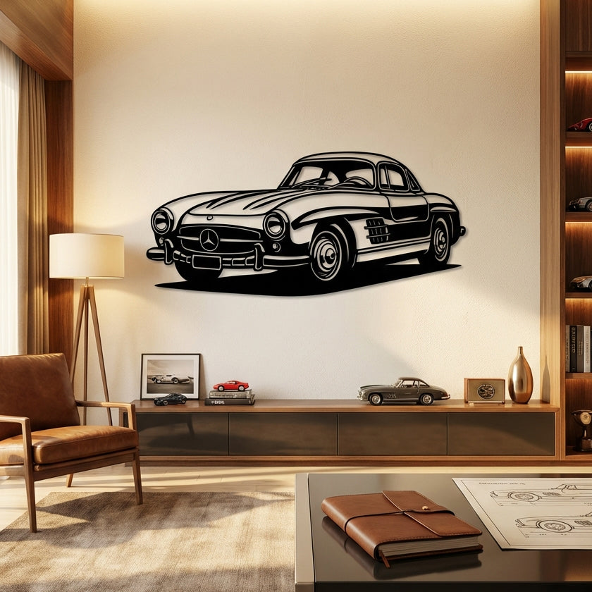 Mercedes-Benz 300SL Gullwing – Araba Metal Duvar Dekoru