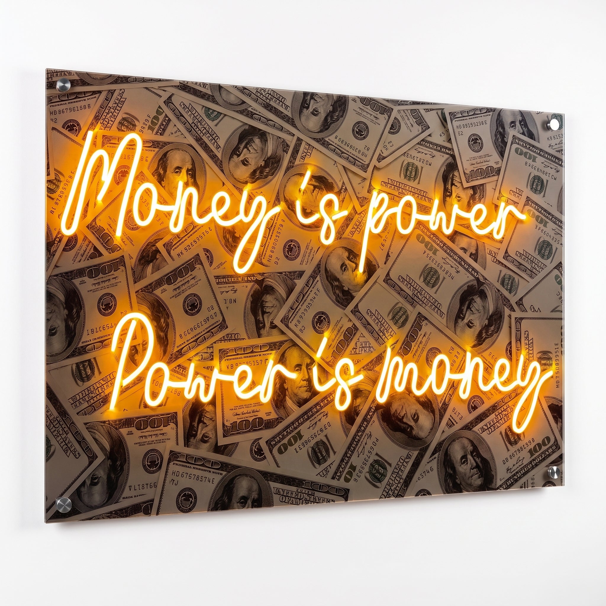 Money Is Power – Dolar Neon LED Tablo