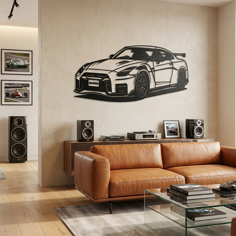 Nissan GT-R – Araba Metal Duvar Dekoru