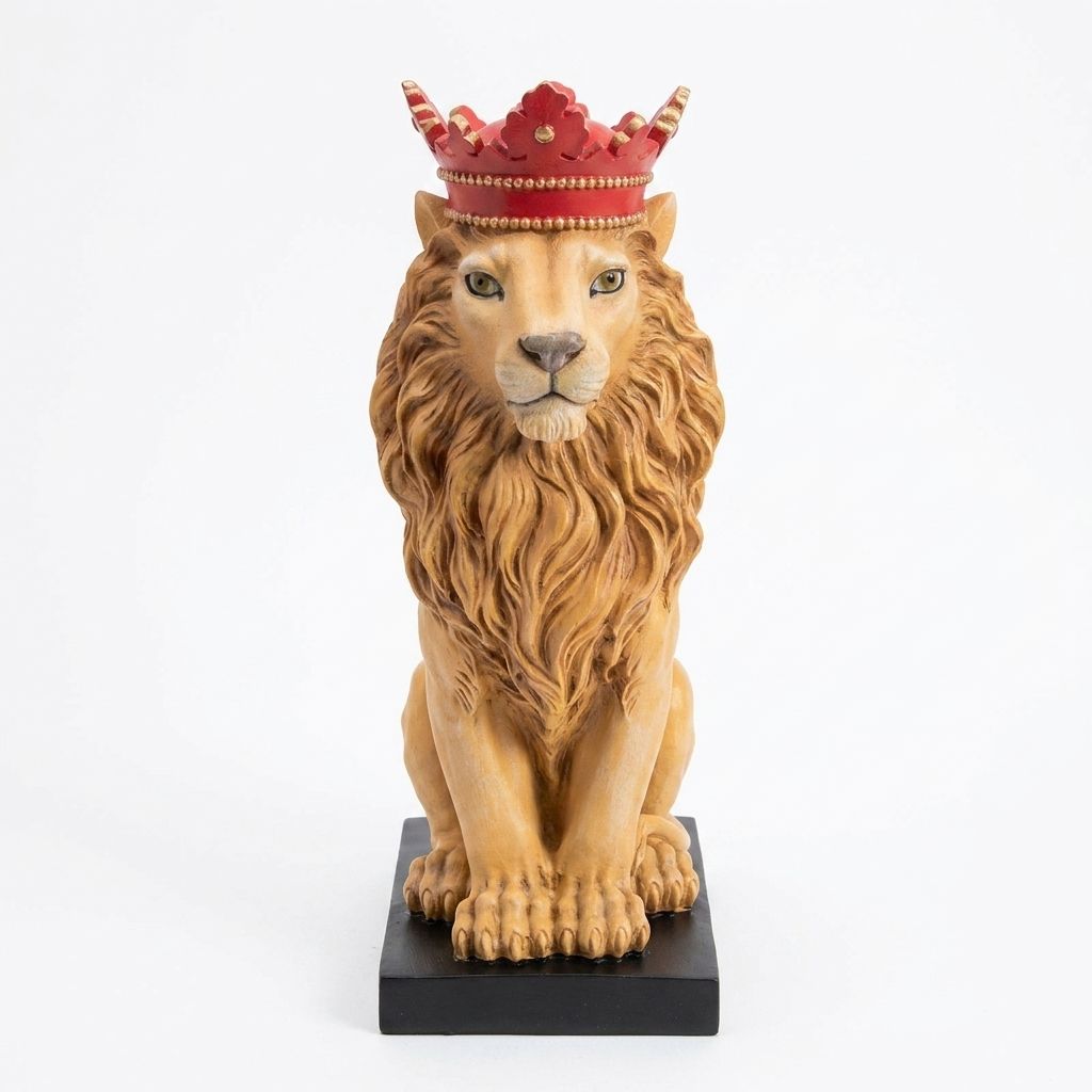 Royal Leon El Yapımı Dekoratif Biblo