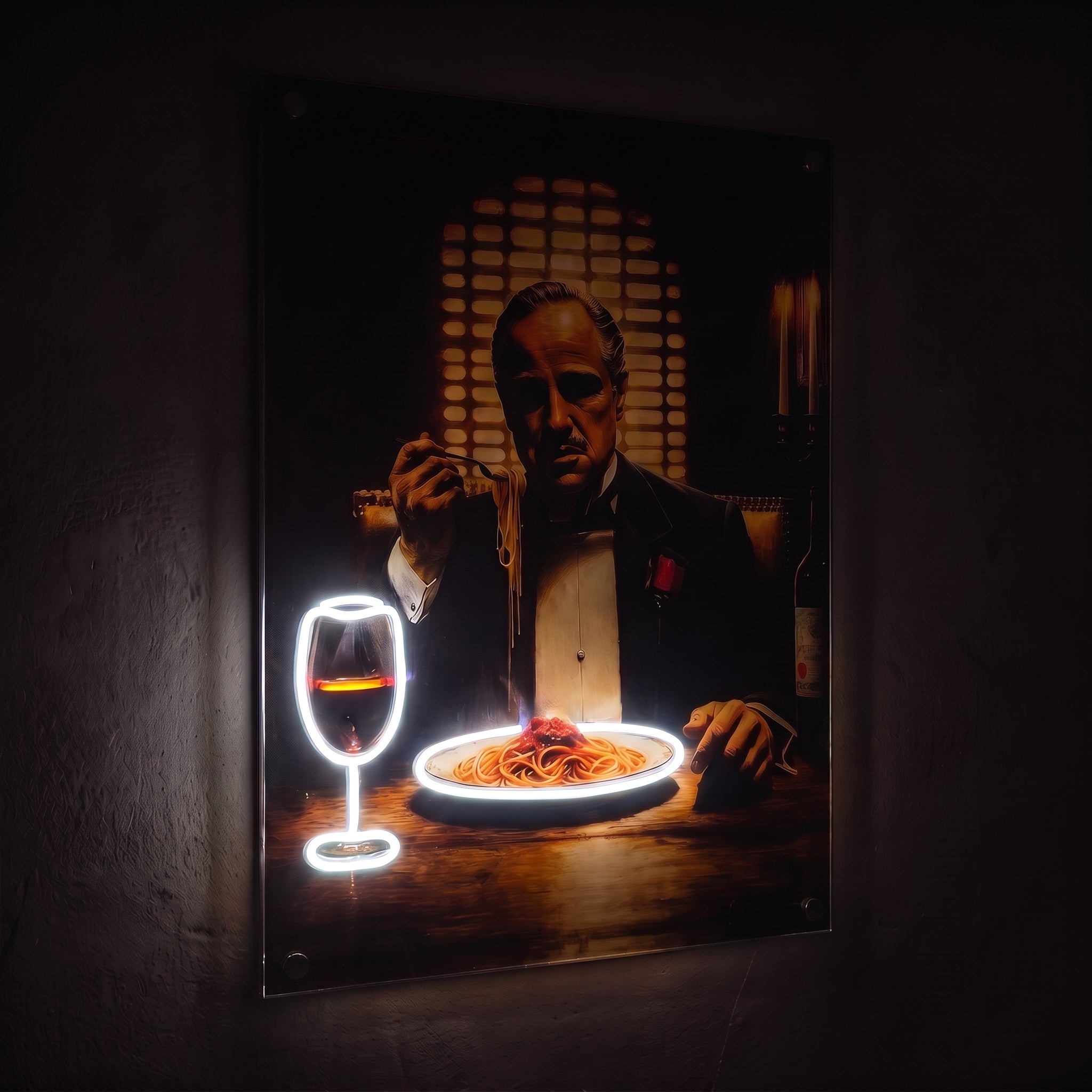 The Godfather – İtalyan Akşamı Neon LED Tablo