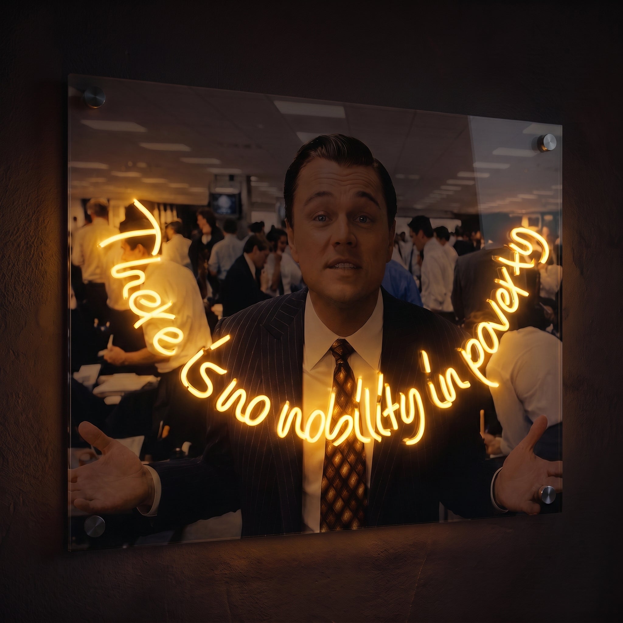 The Wolf of Wall Street – Neon LED Tablo