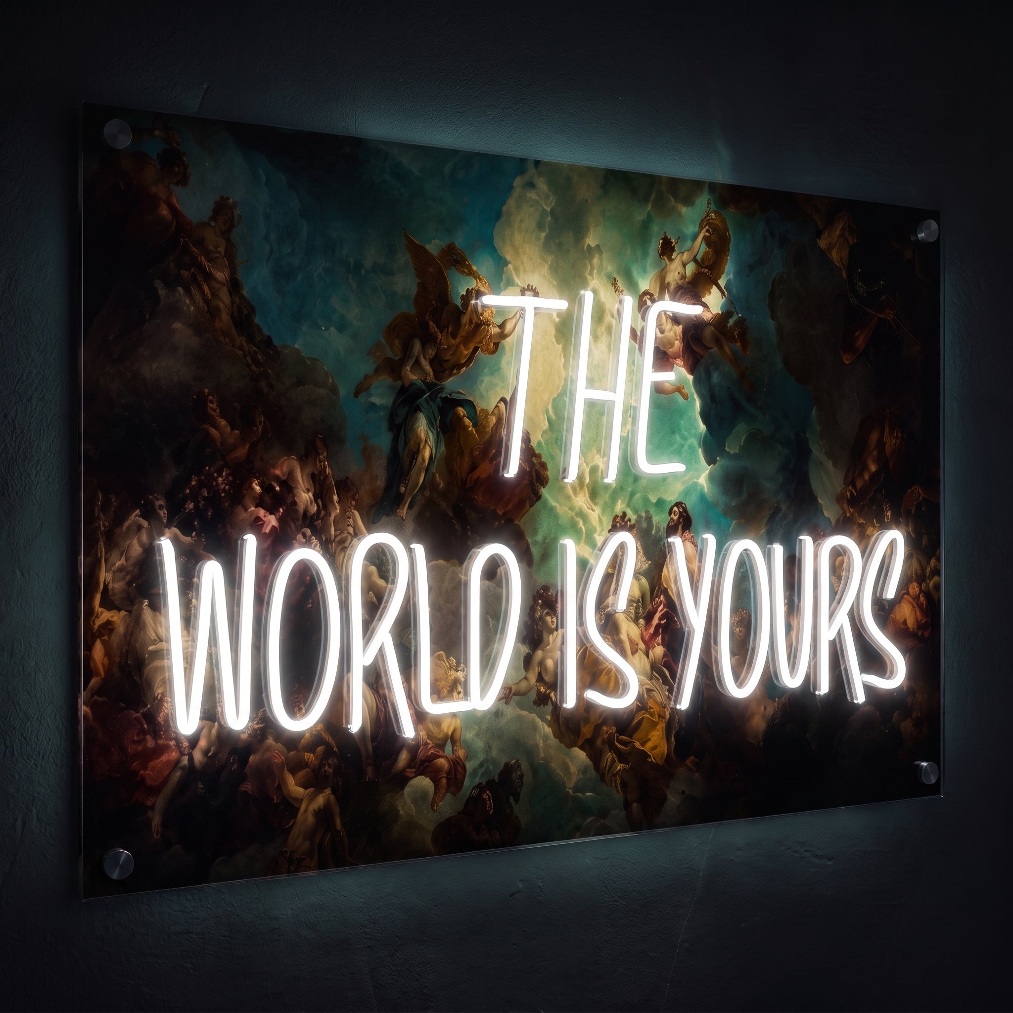 The World Is Yours – Neon LED Tablo
