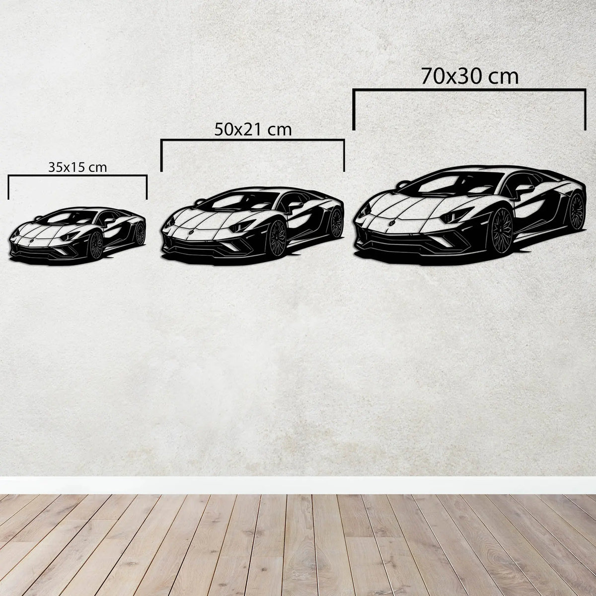 Lamborghini Aventador – Araba Metal Duvar Dekoru Laser Artique