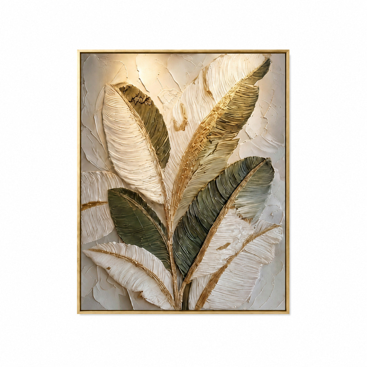 Écru Botanica | Dokulu Yağlı Boya Tablo
