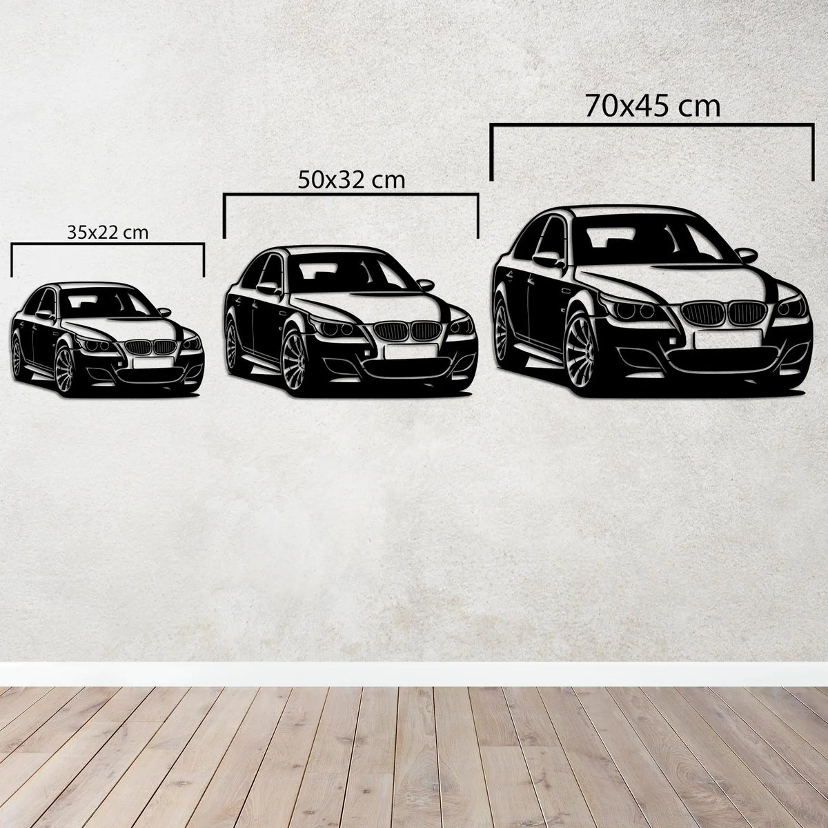 BMW E60 M5 – Araba Metal Duvar Dekoru Laser Artique