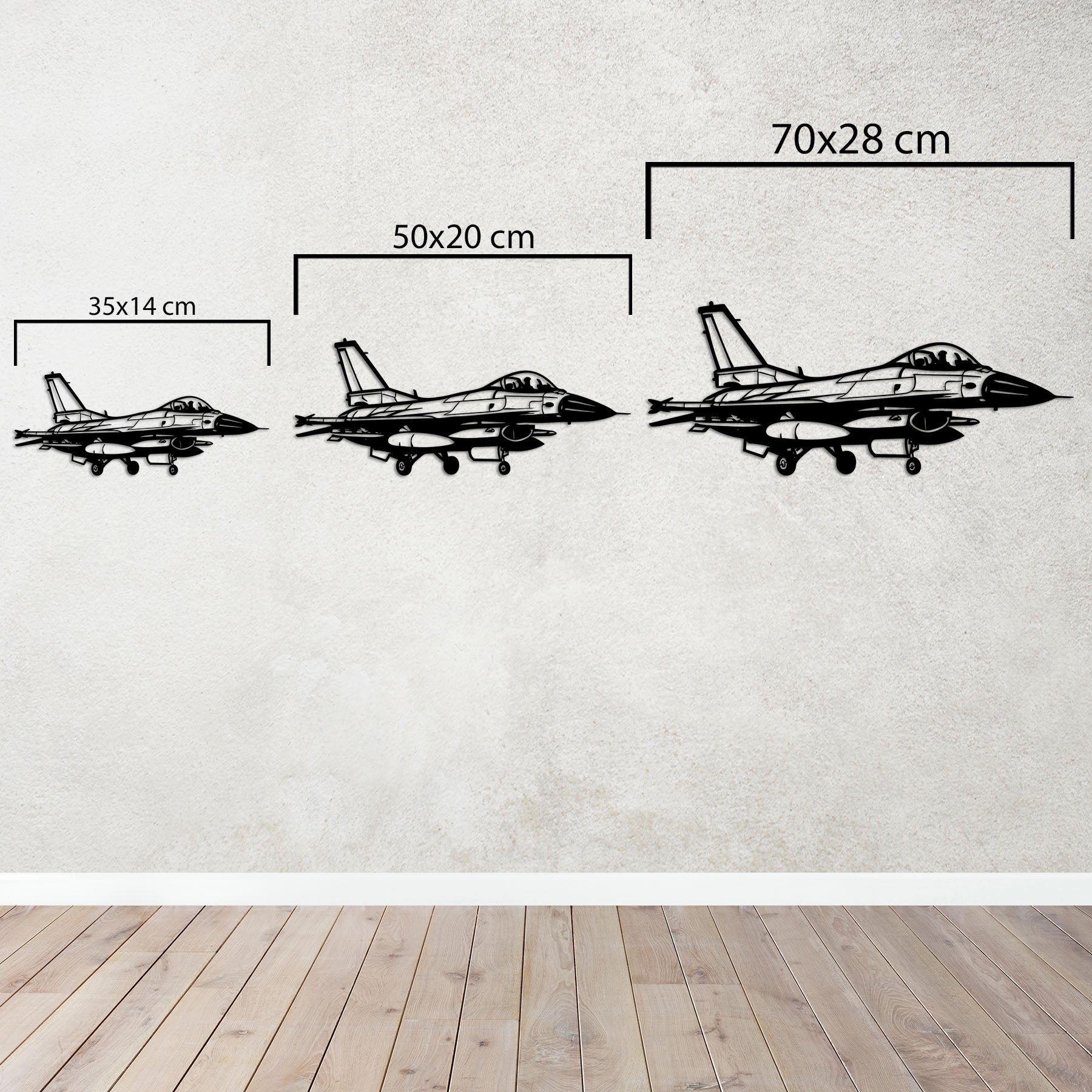 F-16 Fighting Falcon – Uçak Metal Duvar Dekoru