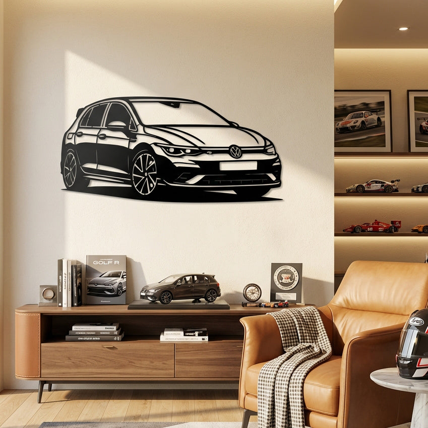 Volkswagen Golf R – Araba Metal Duvar Dekoru