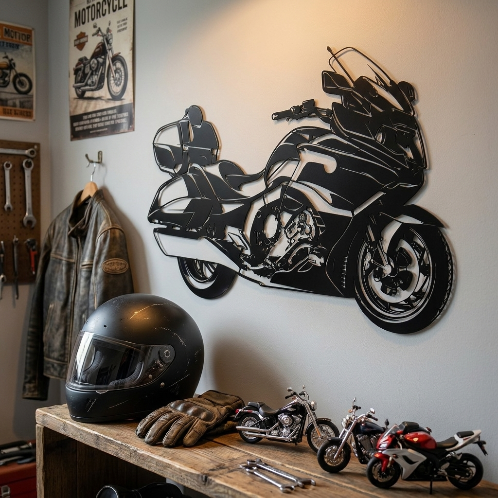 Grand America Touring Motor Metal Duvar Dekoru – Touring Motosiklet Tablosu