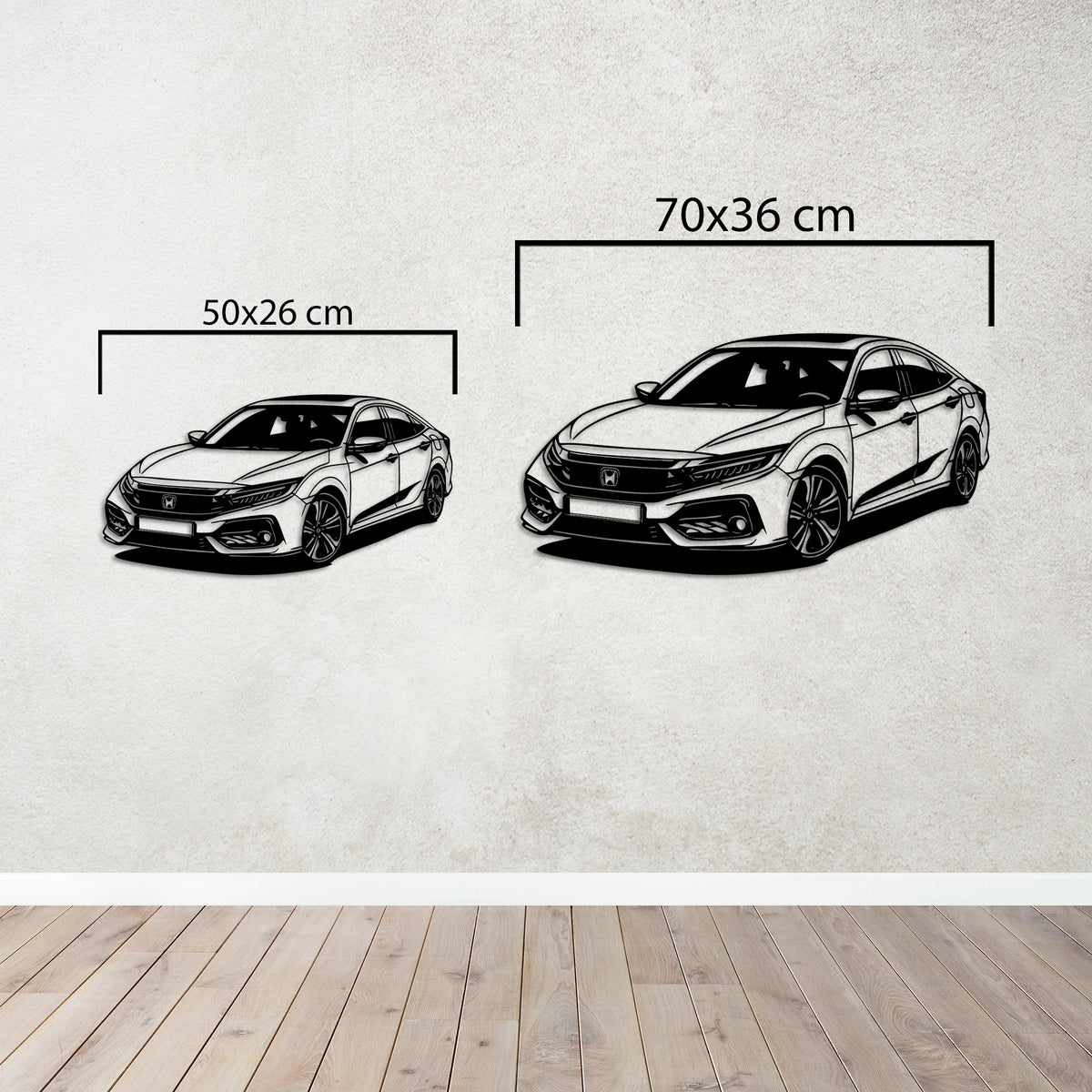 Honda Civic FC5 – Araba Metal Duvar Dekoru