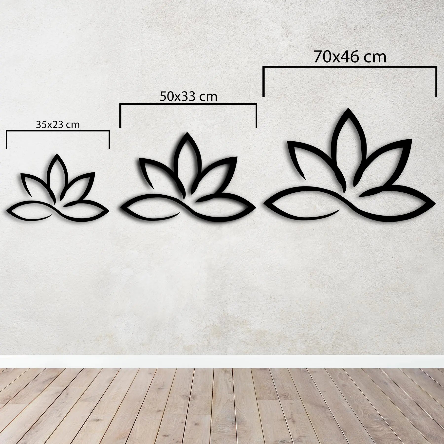 Zen Lotus Metal Duvar Dekoru Laser Artique