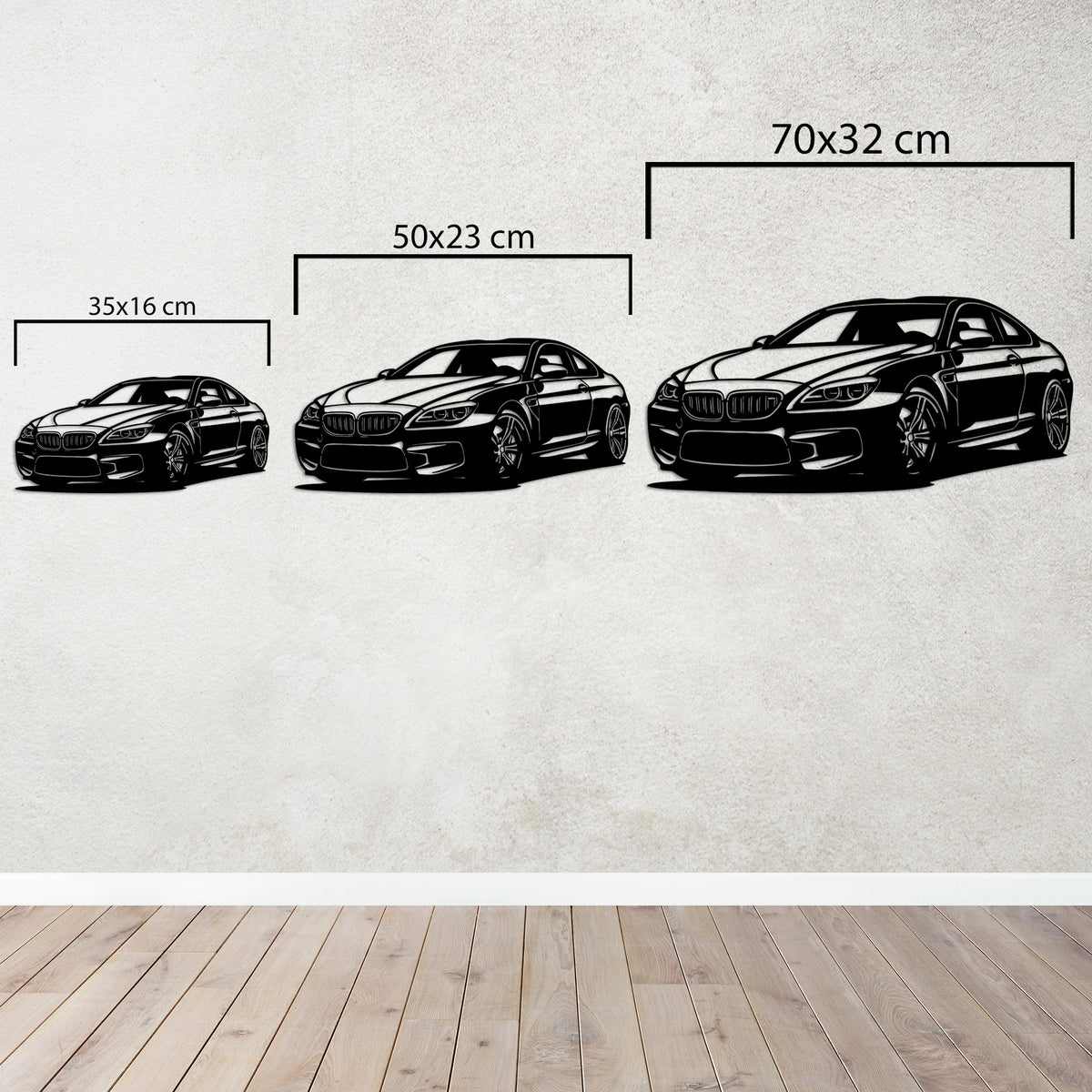 BMW M6 – Spor Araba Metal Duvar Dekoru