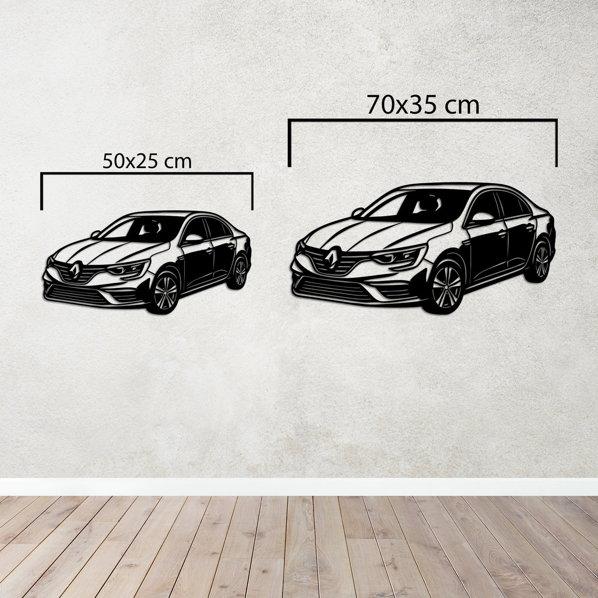 Renault Megane – Araba Metal Duvar Dekoru