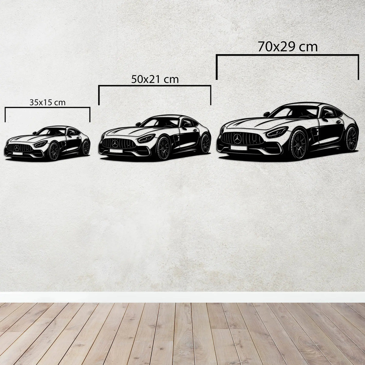 Mercedes-AMG GT – Araba Metal Duvar Dekoru Laser Artique