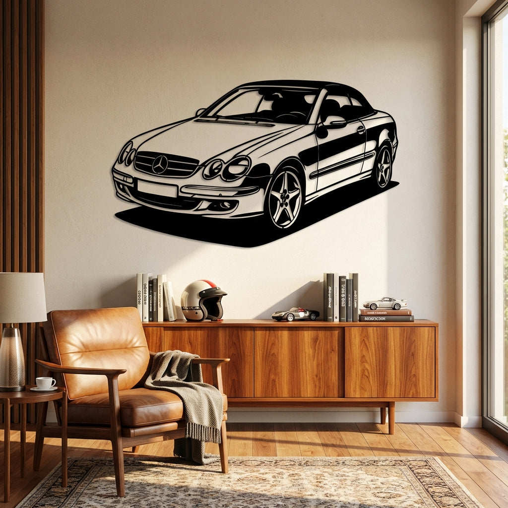 Mercedes-Benz CLK – Araba Metal Duvar Dekoru