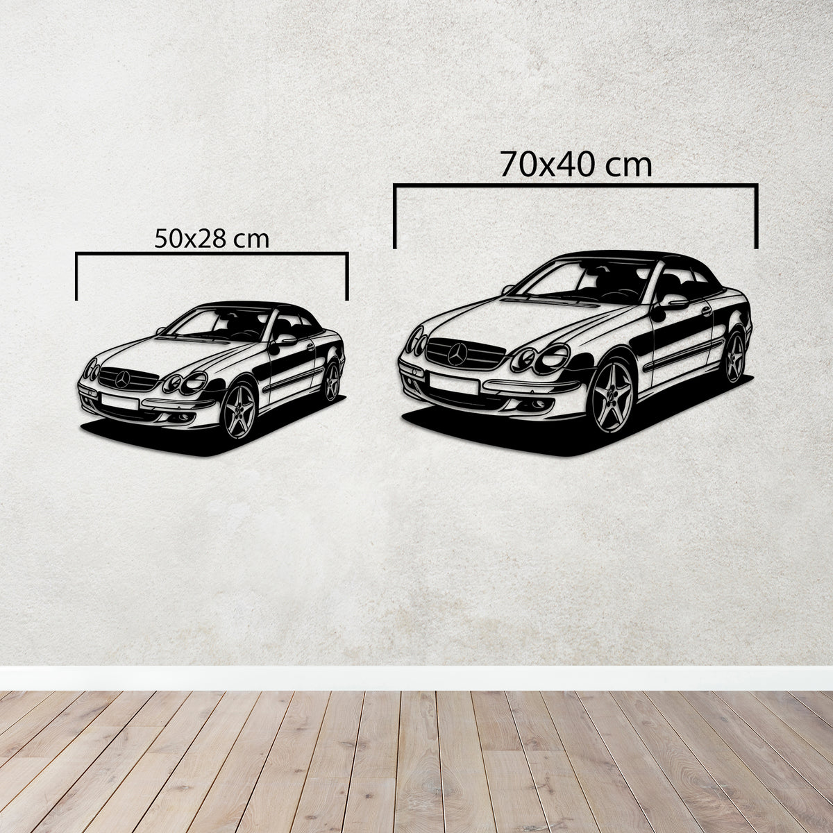 Mercedes-Benz CLK – Araba Metal Duvar Dekoru