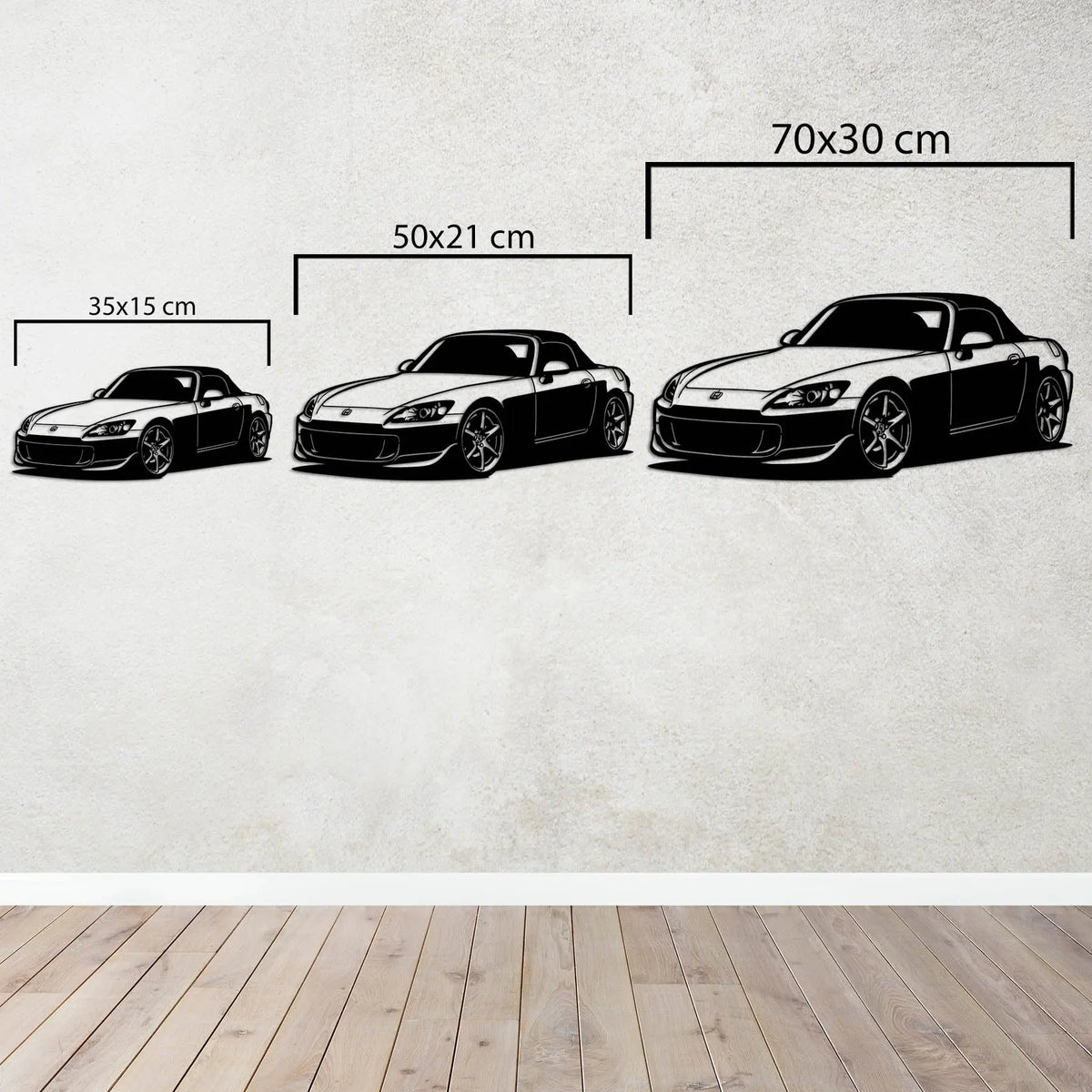 Honda S2000 – Araba Metal Duvar Dekoru Laser Artique