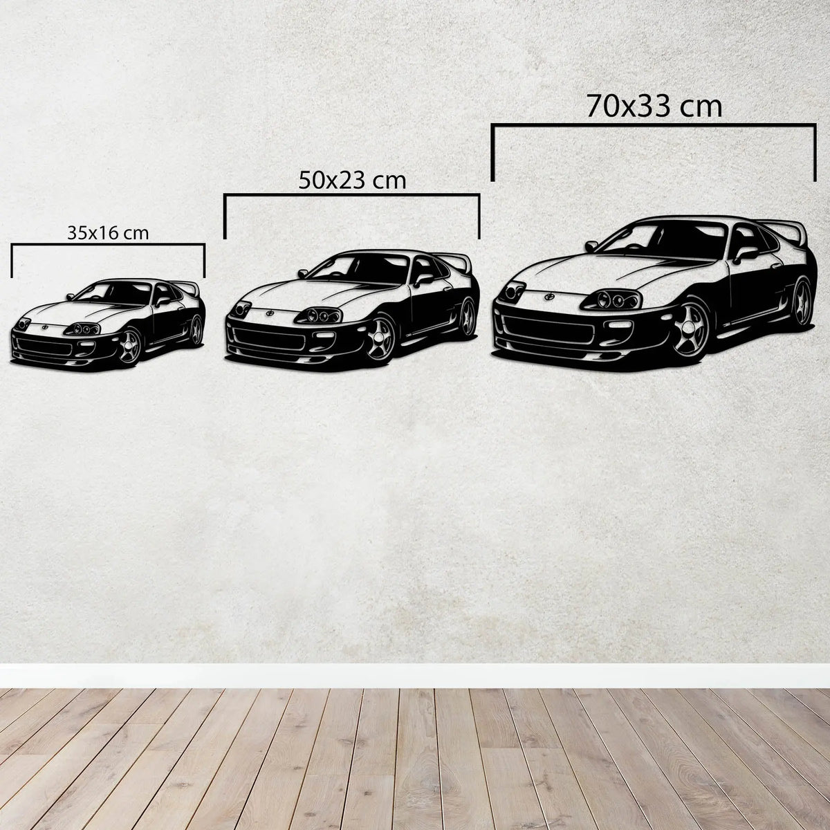 Toyota Supra MK4 – Araba Metal Duvar Dekoru Laser Artique