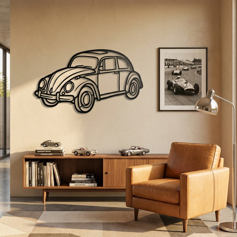 Volkswagen Beetle – Araba Metal Duvar Dekoru