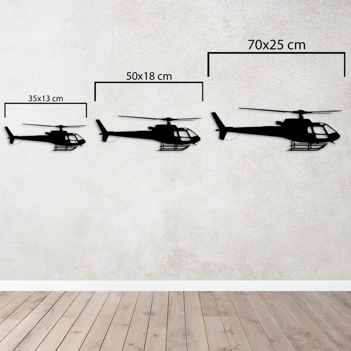 Airbus H125 – Helikopter Metal Duvar Dekoru Laser Artique