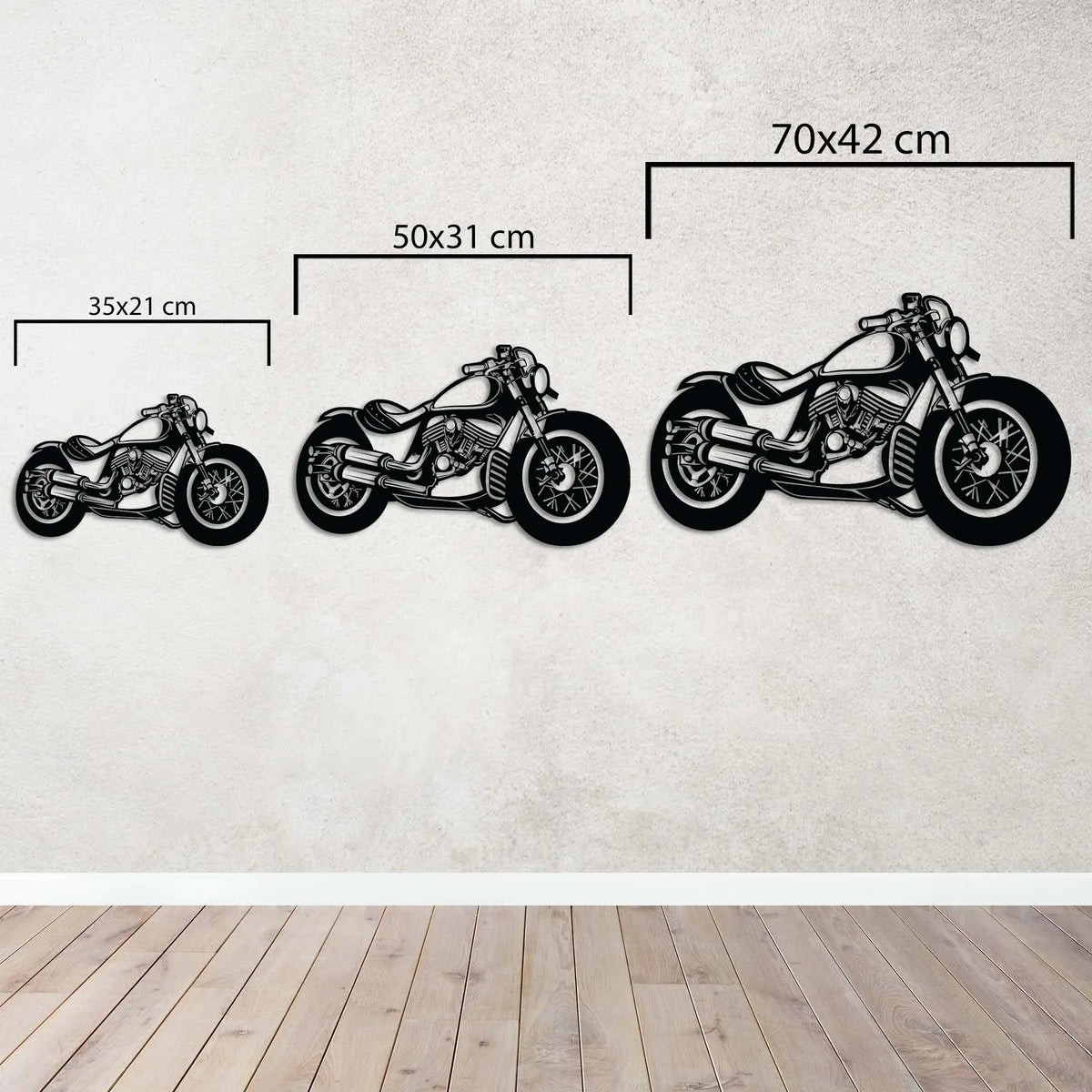 Chopper Ruh – Metal Motosiklet Duvar Dekoru Laser Artique