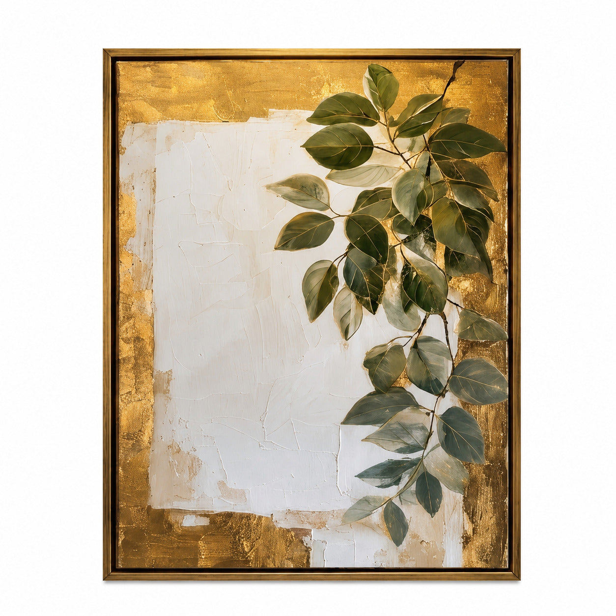 Verde Aurelia | Gold Botanik Yağlı Boya Tablo