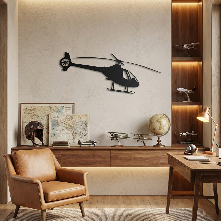 Cabri G2 – Helikopter Metal Duvar Dekoru