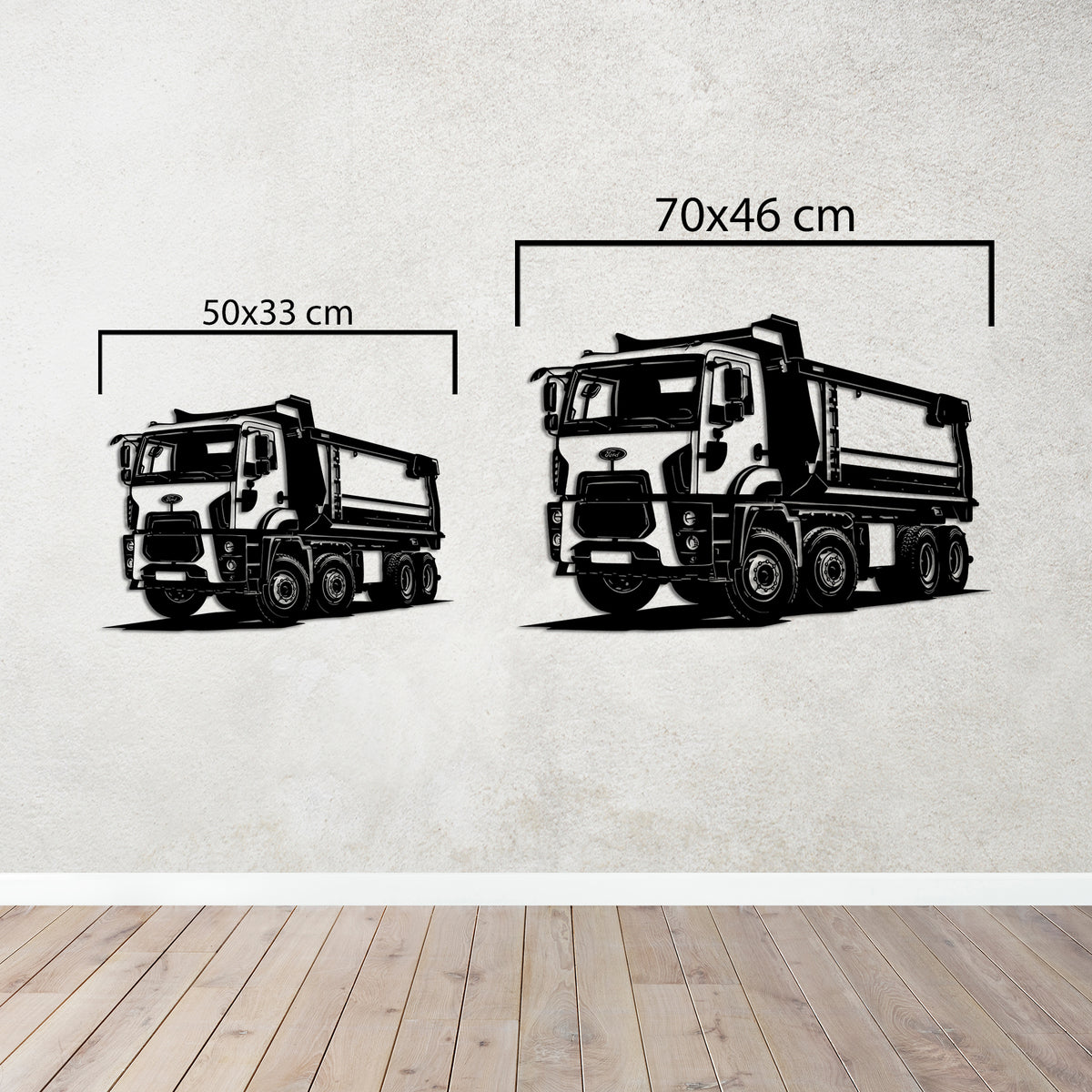 Ford Trucks 4142D Damper – Kamyon Metal Duvar Dekoru