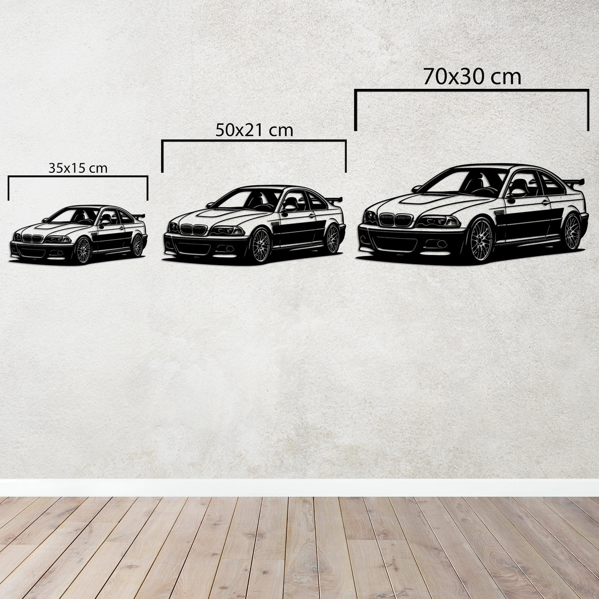 BMW M3 GTR – Spor Araba Metal Duvar Dekoru